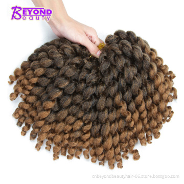 Jumpy Wand Curl Jamaican Bounce Crochet Braids Hair Extensions Ombre Synthetic Braiding Hair Wand Curl  Crochet Twist